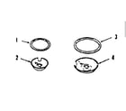 Kenmore 9119148710 optional porcelain pan and chrome ring kit no. 8068410 diagram