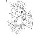 Kenmore 9117318710 broiler & oven burner section diagram