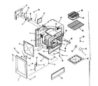 Kenmore 9117318710 oven body section diagram
