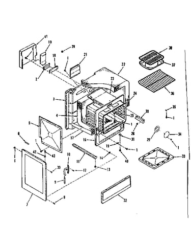 Oven body section