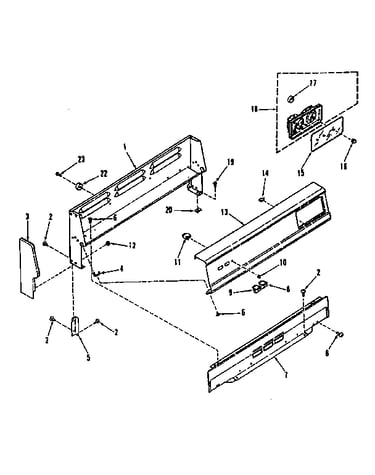 Backguard section