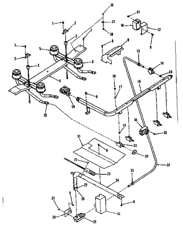 Burner section