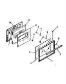 Oven door section