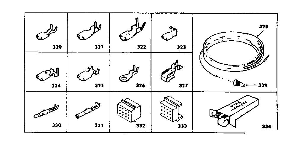Wiring and wiring terminals