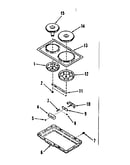 Electric hob element module kit 4998530 & 4998630