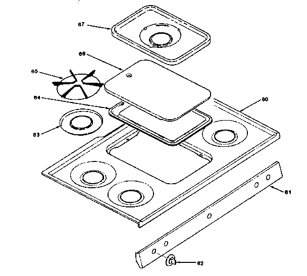 Cooktop section