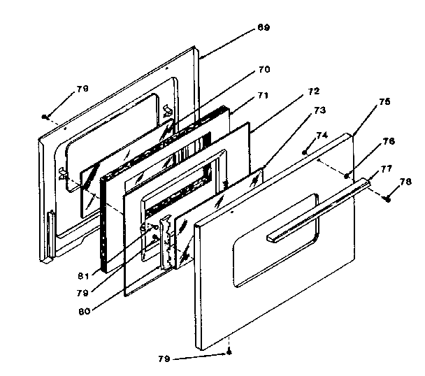 Oven door