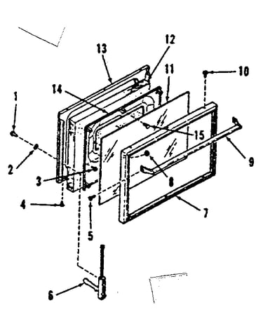 Oven door section
