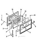 Oven door section