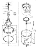 Agitator, basket and tub parts