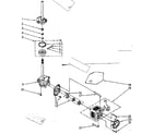 Kenmore 11082683820 brake, clutch, gearcase, motor and pump parts diagram