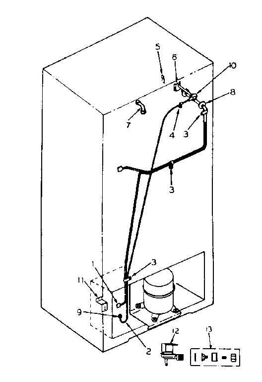 Ice maker installation parts