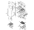 Kenmore 2538361791 cabinet parts diagram