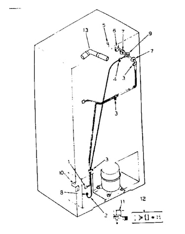 Ice maker installation parts