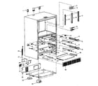 Kenmore 5648761980 cabinet (m) parts 1 diagram