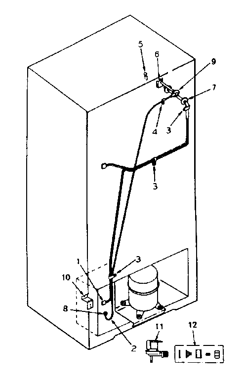 Ice maker installation parts