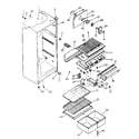 Kenmore 2538672380 cabinet parts diagram