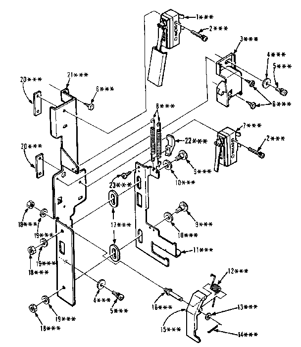 Latch mechanism parts