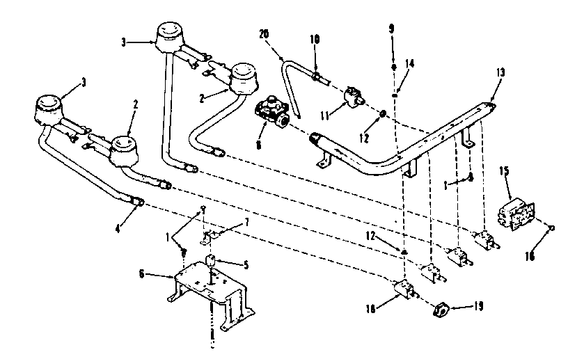 Top burner section