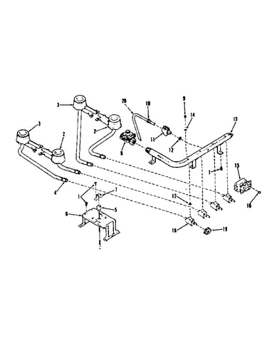 Top burner section