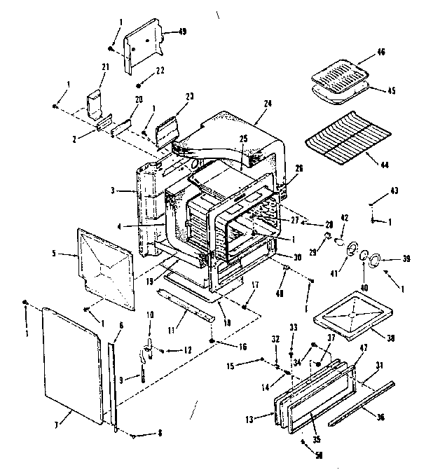 Oven body section