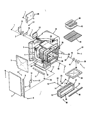 Oven body section