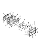 Oven door section