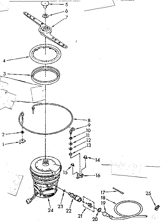 Heater, pump and lower sprayarm parts
