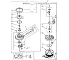 Kenmore 6651596580 pump and motor parts diagram