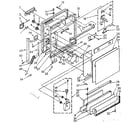 Kenmore 6651596080 door and toe panel parts diagram