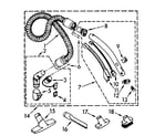 Kenmore 1162643082 hose and attachment parts diagram