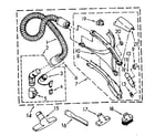 Kenmore 1162643583 hose and attachment parts diagram