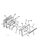 Oven door section for model number 911.6138710