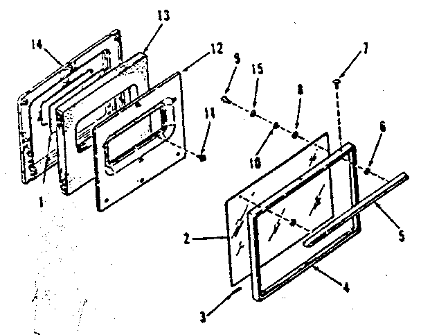 OVEN DOOR SECTION FOR 911.6158710, 911.6178710, 911.6198710