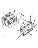 Oven door section for 911.6158710, 911.6178710, 911.6198710