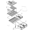 Kenmore 1068678291 shelf parts diagram