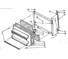 Kenmore 1068678281 freezer door parts diagram