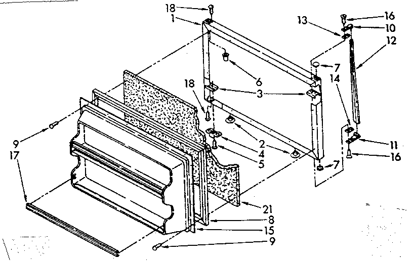 Freezer door parts
