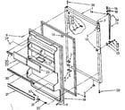 Kenmore 1068678251 refrigerator door parts diagram