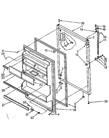 Refrigerator door parts