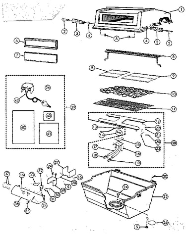 Grill and burner
