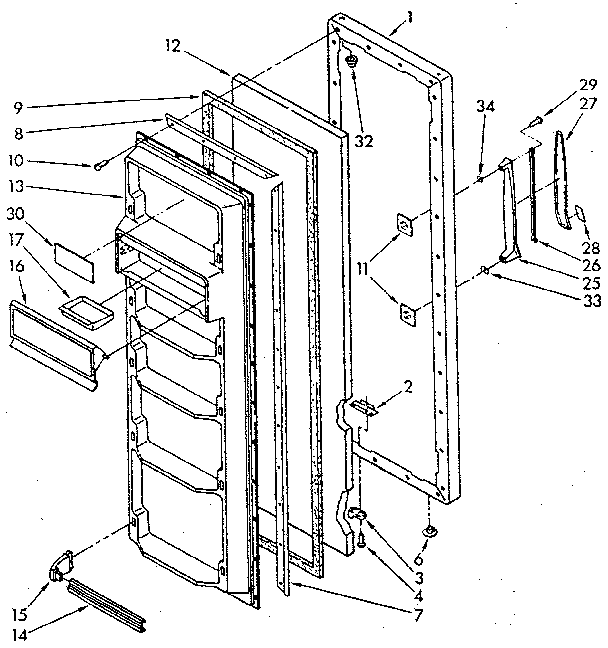 REFRIGERATOR DOOR PARTS