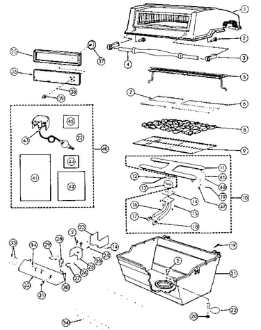 Grill and burner