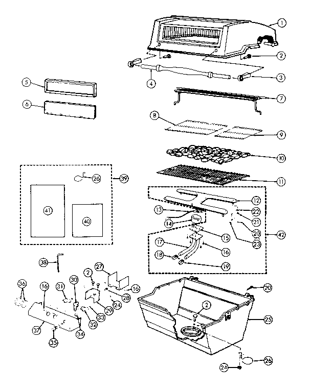 Grill and burner