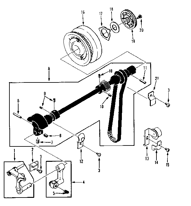 Take up lever assembly