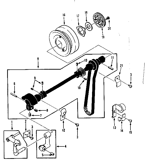 Take up lever assembly