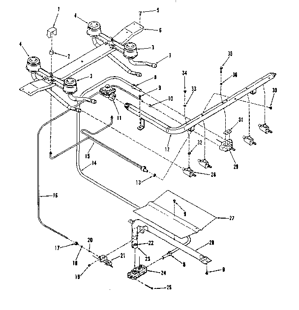 Burner section