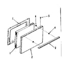 Oven door section for model number 911.7108710