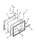 Oven door section for model number 911.7128710