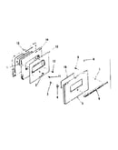 Oven door section for model number 911.7168710